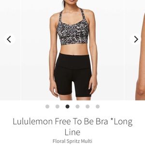 Lululemon Free to Be longline bra 8